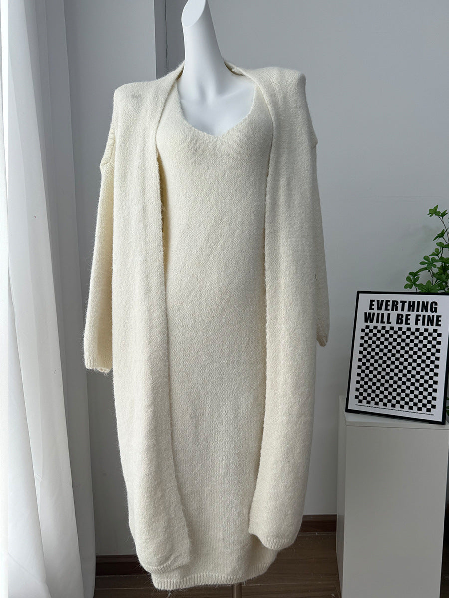 Lily Cozy Knit Dress & Long Cardigan Set
