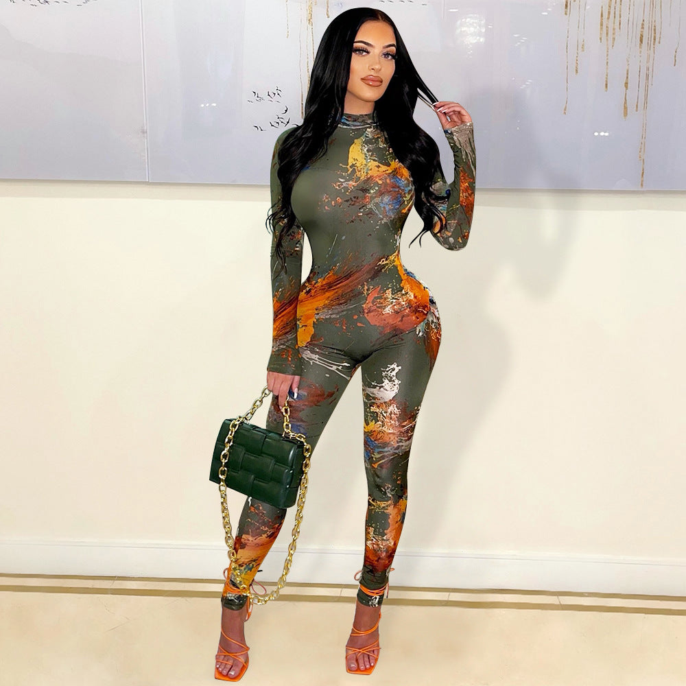 Women Clothing Sexy Tight Backless Hollow Out Cutout Out Jumpsuit Women