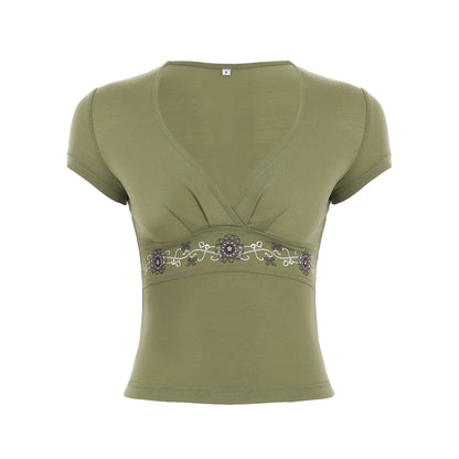 Elyzabeth Floral V-Neck Top