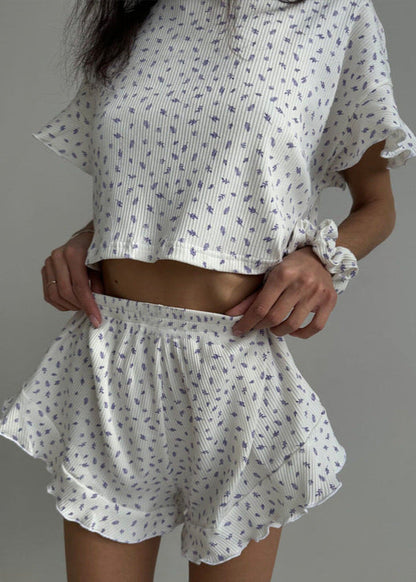 Lavender Bliss - Ruffled Lounge Set