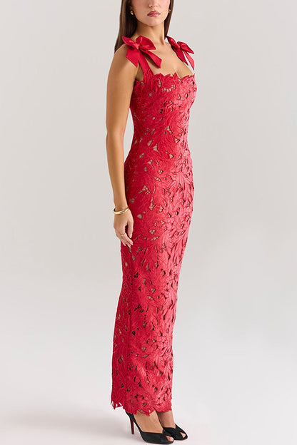 women's backless slim fit floral long dress