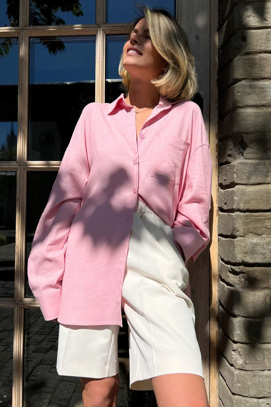 Bermudas plisadas de cintura alta