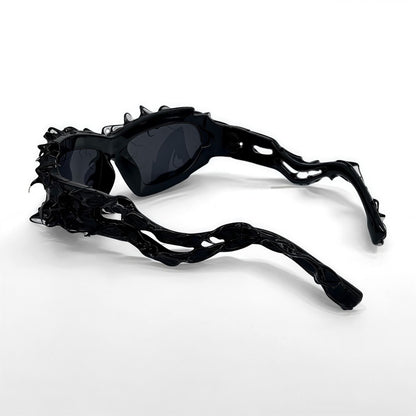 Futuristic Punk Y2K Irregular Glasses