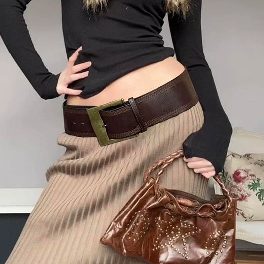 Noella Retro Metal Buckle Belt