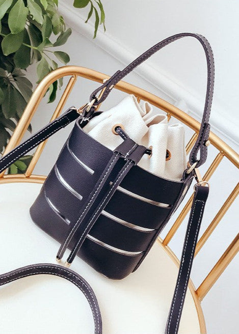 Nova – Structured Bucket Bag with Canvas Pouch
