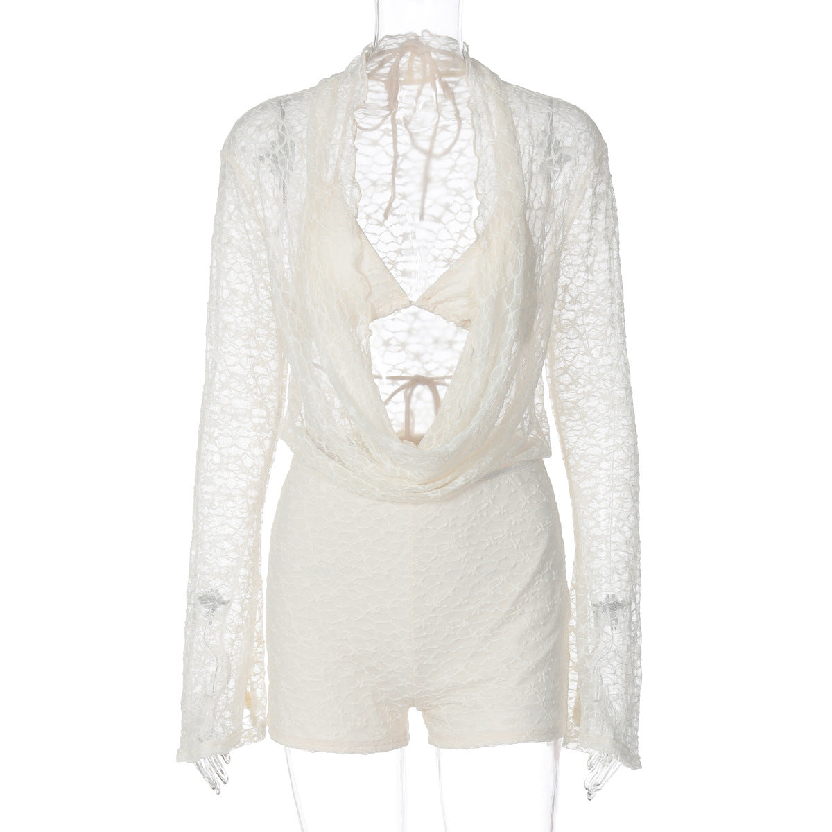 Cattleya Lace Cut-Out Short Set