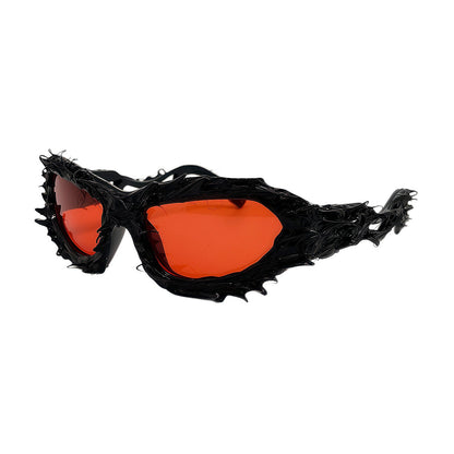 Futuristic Punk Y2K Irregular Glasses