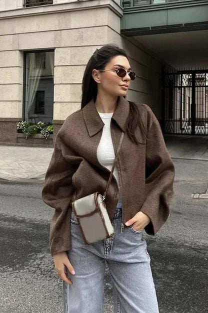 Chaqueta con cremallera
