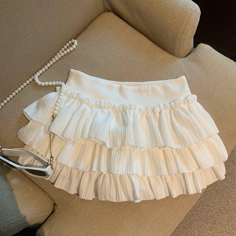 Sania A-Line Tiered Mini Skirt