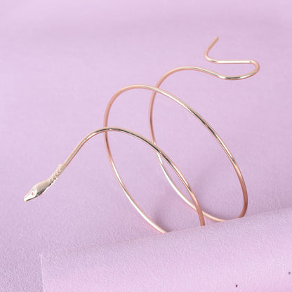 Twisted Wrap Snake Open Bracelet
