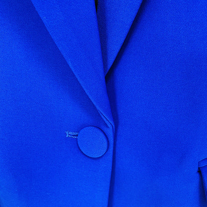 Star Business Wear One Button Cloth Cover Mid Length Suit Bell Bottom Pants Suit Two Piece Suit