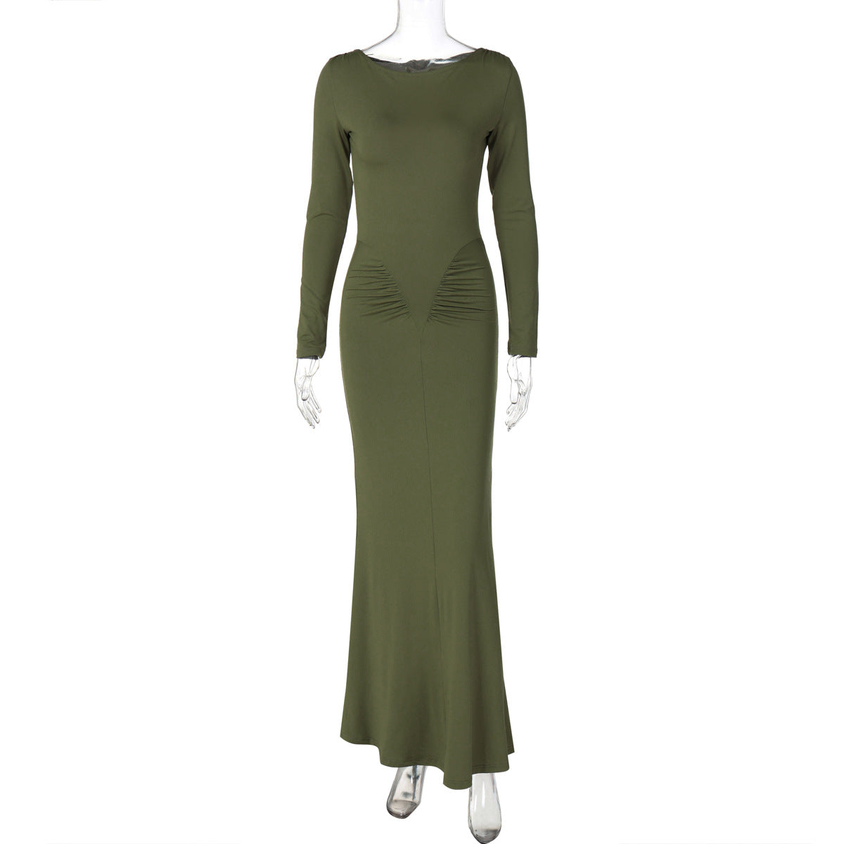 Mildred Pleated Long Sleeve Dress
