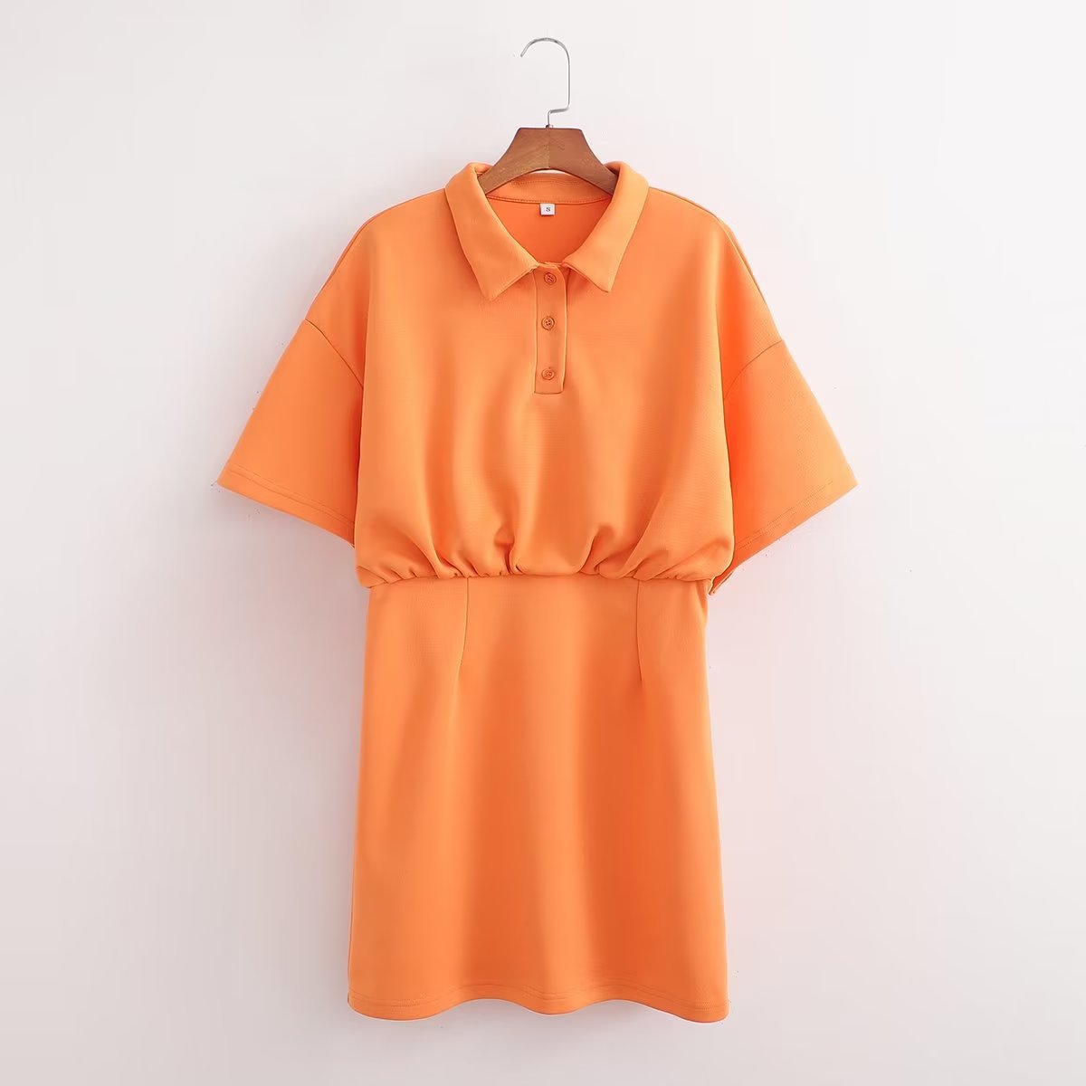 Women Clothing French Waist Slimming Casual Knitted Batwing Sleeve Short Dress