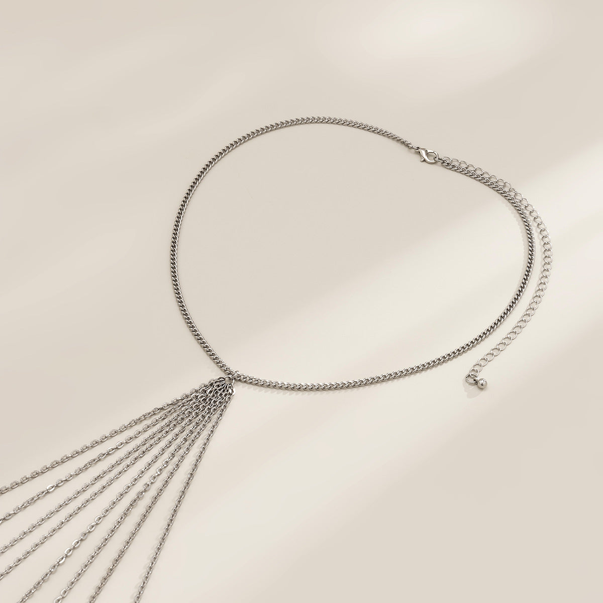 Sexy Minimalist Multi Layer Tassel Chest Body Chain