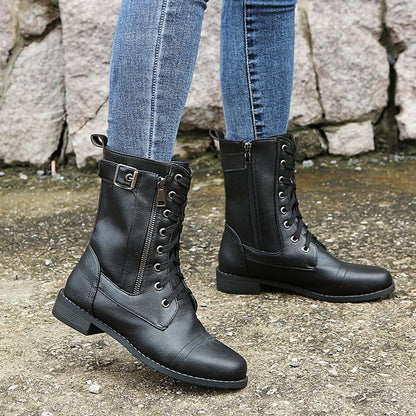 Faux Ankle Boots with Zipper for Women | Great for Casual Days