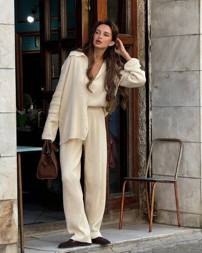 Elliana Lapel Lounge Set