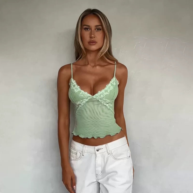 Lace V-Neck Camisole Top