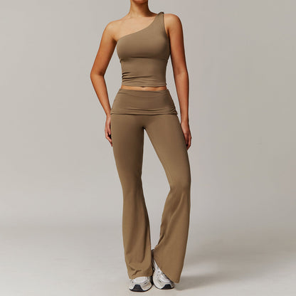 Brushed Yoga Women Casual Comfortable Yoga Clothes Running Exercise Workout Outfit