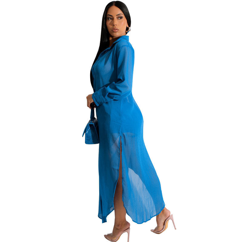 Casual Women Wear Summer Chiffon Solid Color Suit Women’s Clothing Two Piece Set