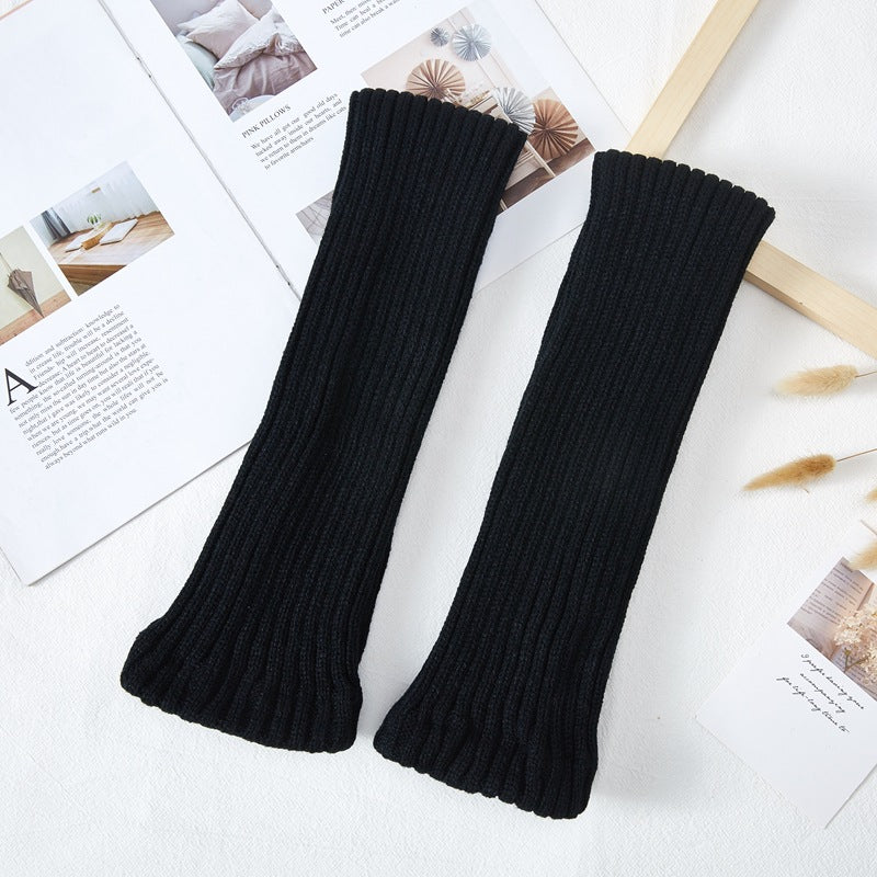 Thick Knit Warm Red Leg Warmers
