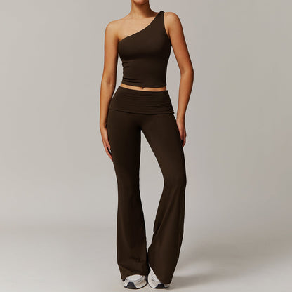 Brushed Yoga Women Casual Comfortable Yoga Clothes Running Exercise Workout Outfit