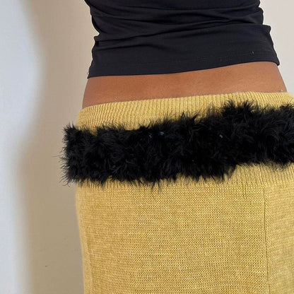 Naya Metal Buckle Furry Belt