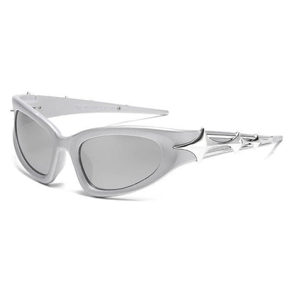 Y2K Cat Eye Star Statement Glasses