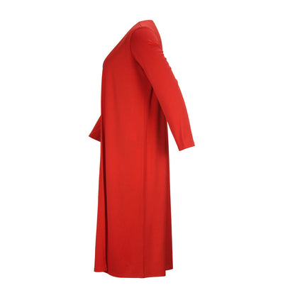 Plus Size Women Clothing Spring Autumn Tube Top Dress Long Coat Two Piece Set Women