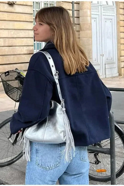 Chaqueta corta cruzada