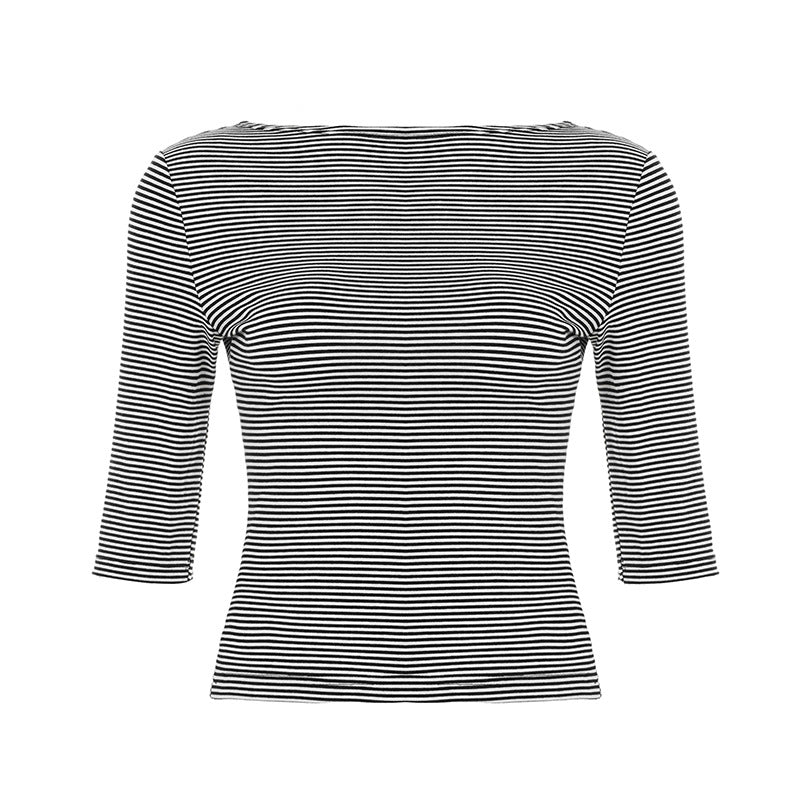 Macie Contrast Stripe Knit Top