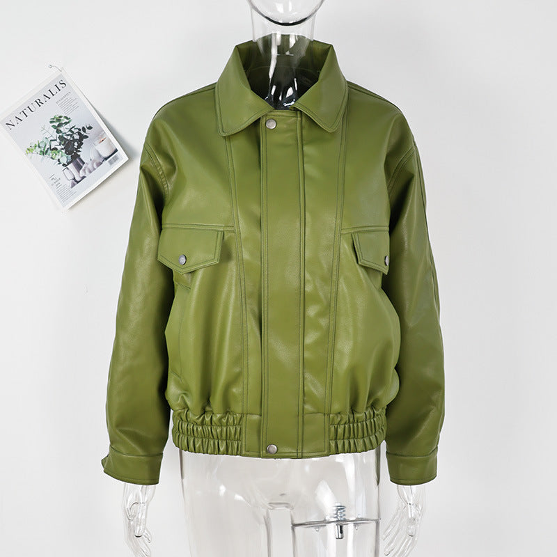 Evie Oversize Leather Jacket