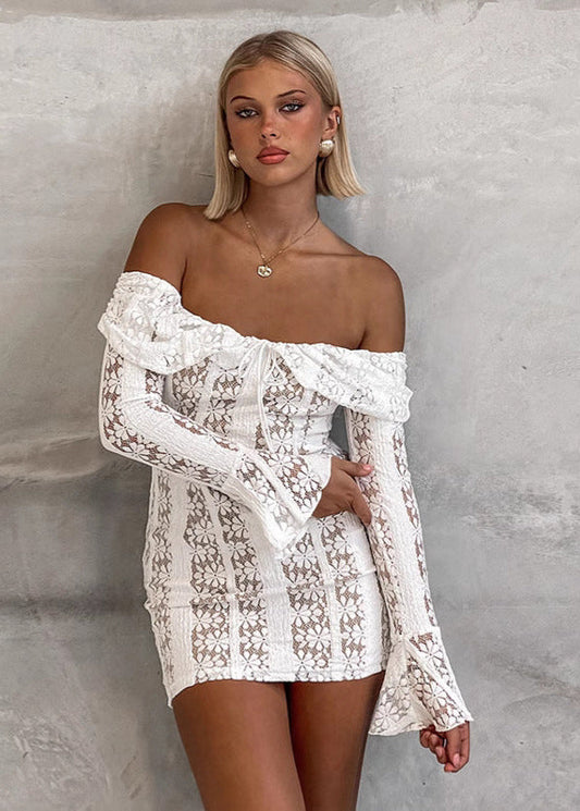Camille – Off-Shoulder Lace Bodycon Dress