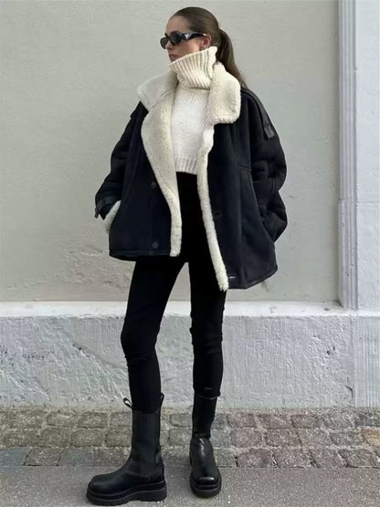 Harley Faux Suede Aviator Jacket