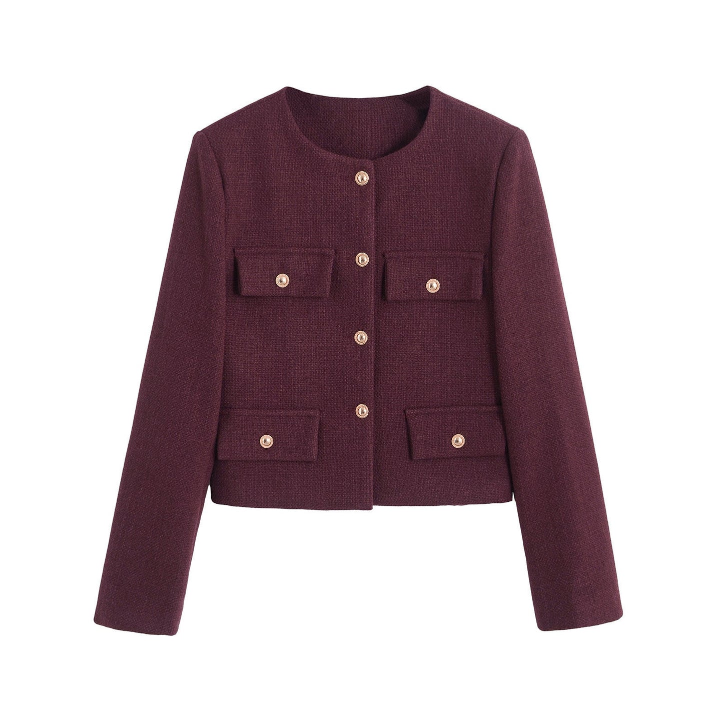 Sunday Bouclé Button Coat