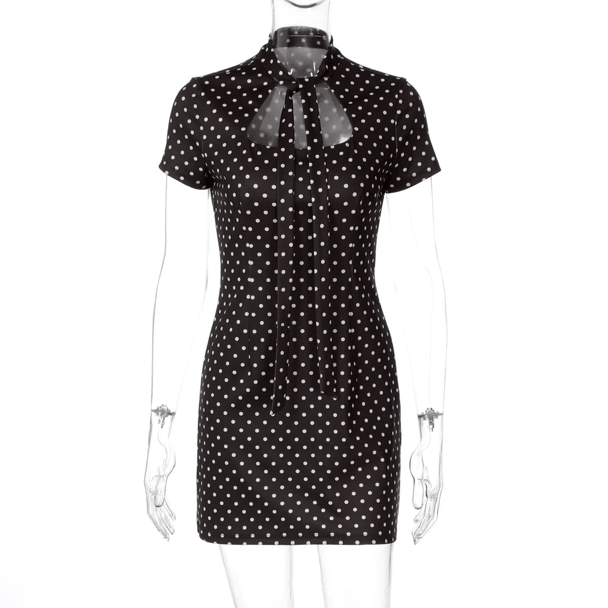 Kamari Polka Dot Cutout Mini Dress