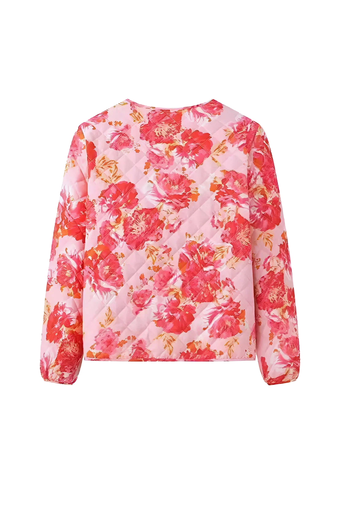 Chaqueta micro de jacquard floral Maeve