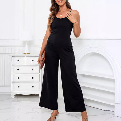 Spring Summer Sexy Sexy High Elastic Solid Color Women Jumpsuit