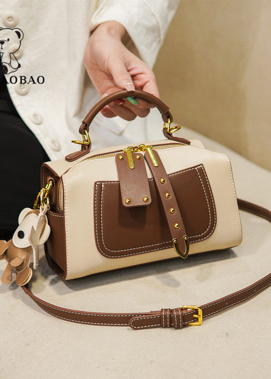 Maple Charm - Two-Tone Structured Mini Satchel