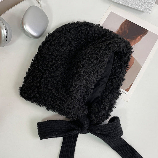 Oversized Tied Beanie Hat