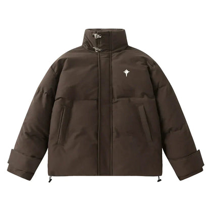 Stand-Up Collar Oversized Puffer Jacket
