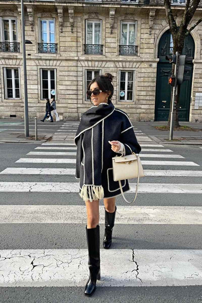 Chaqueta con bufanda Nalainda
