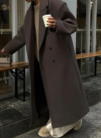 Korbyn Double-Breasted Woolen Coat