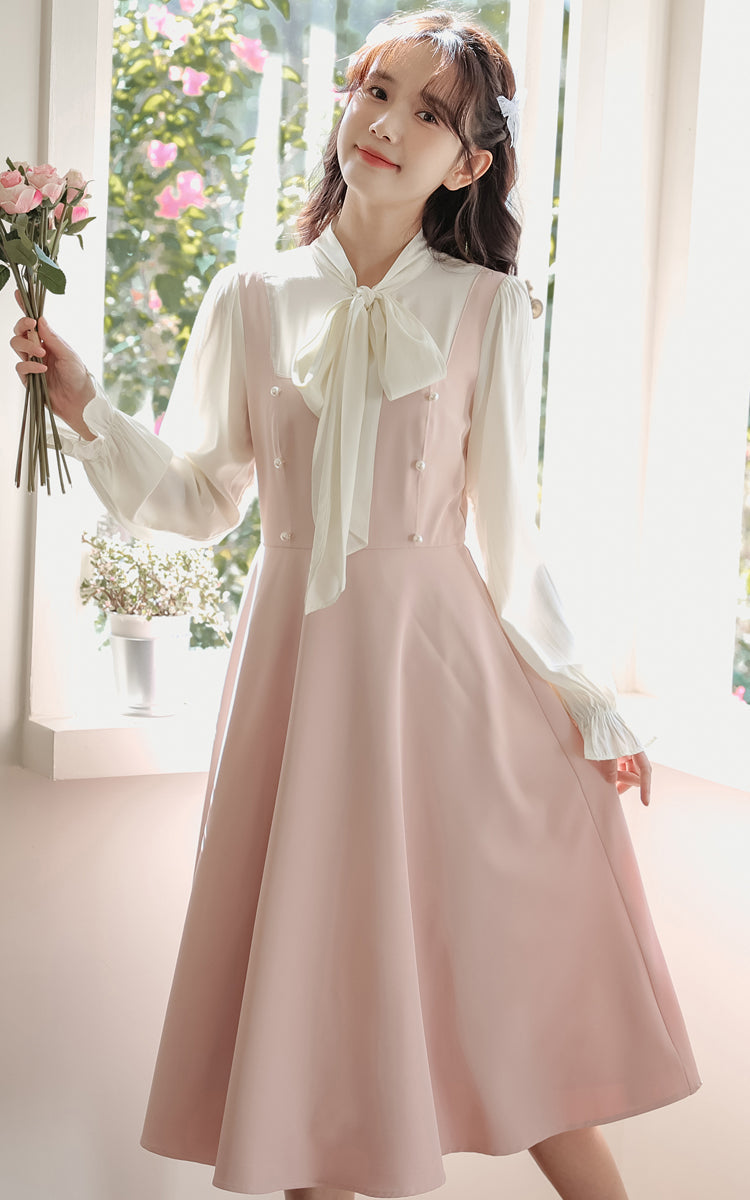 Missy Tie Neck Midi Dress