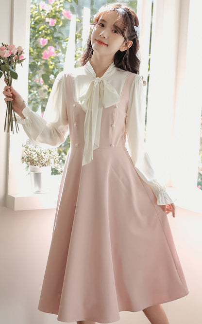 Missy Tie Neck Midi Dress