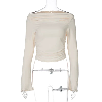 Kenadie Off Shoulder Ruched Top