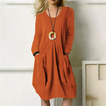 Casual Midi Summer Dress with Pockets | Great for Everyday Wear