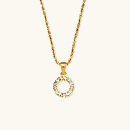 Celeste Initial Diamond Necklace
