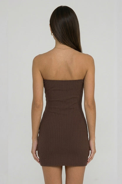 Off-Shoulder Strapless Bodycon Dress