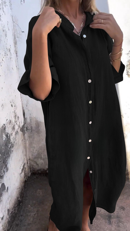 Chic Boho Summer Dress with Buttons | Great for Casual Days