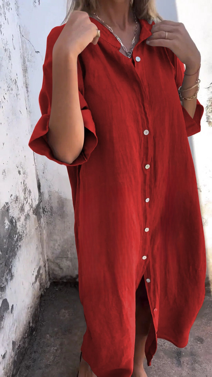 Chic Boho Summer Dress with Buttons | Great for Casual Days